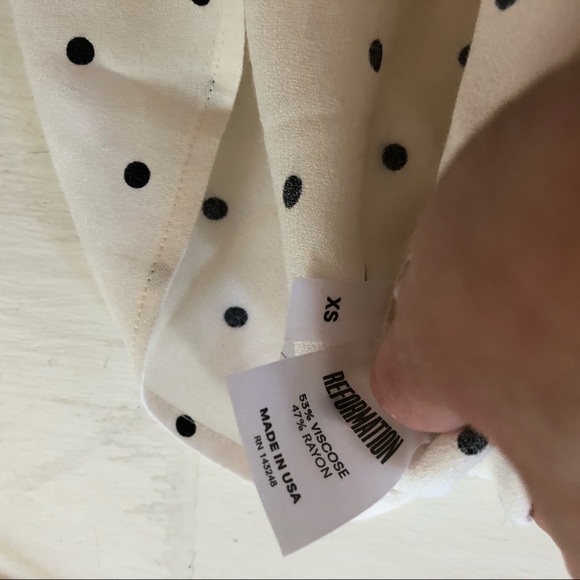Reformation Imogene Top in Polkadot - Picture 5 of 7